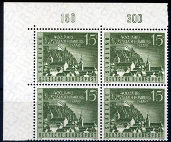 Foto Saarland 4 x 15 Fr 1958