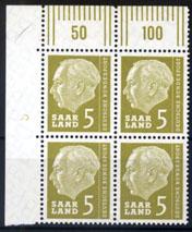 Foto Saarland 4 x 5 Franc 1957