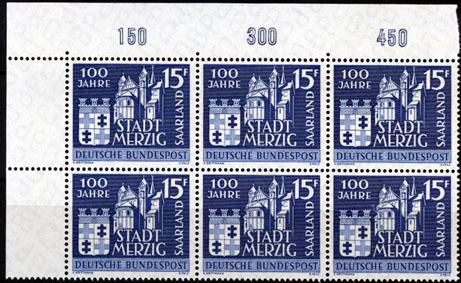 Foto Saarland 6 x 15 Franc 1957