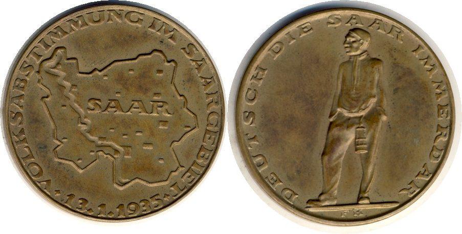 Foto Saarland Bronzemedaille 1935