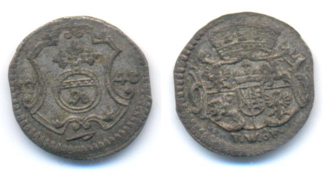 Foto Sachsen: Friedrich August Ii , 1733-1763 Pfennig 1740 Fwof