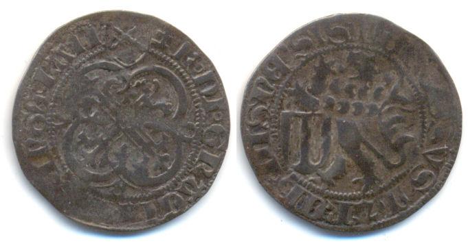 Foto Sachsen: Friedrich Ii mit seiner Gemahlin Schwertgroschen o J Colditz