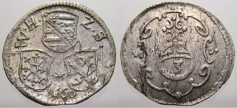 Foto Sachsen-Neu-Weimar Dreier 1660