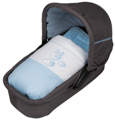 Foto Saco Coche Desenfundable Bolin Bolon Nubes Celeste