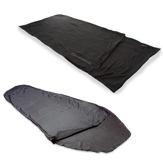 Foto Saco de dormir de viaje de seda Lifeventure - EX3 - Rectangular Black