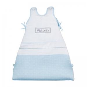 Foto Saco de dormir para bebé personalizable nubes azul