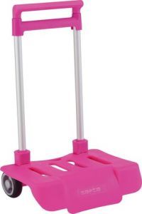 Foto Safta Carro Portamochila Plegable Rosa / Safta Folding Pink Trolley For Backpack