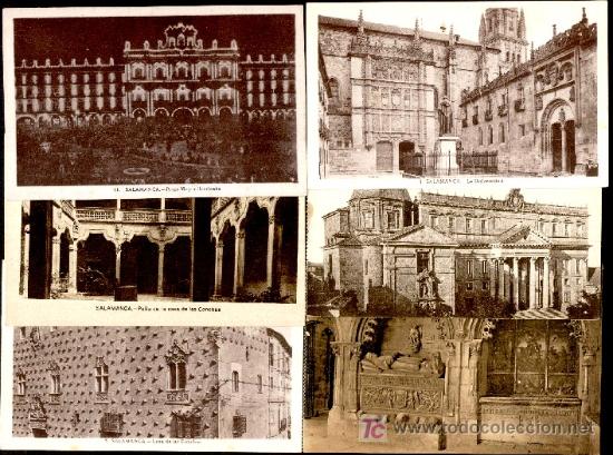 Foto salamanca monumental: lote de 20 t postales antiguas, en sepia,