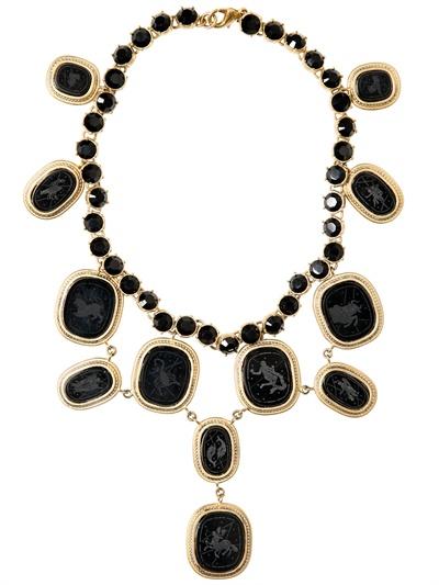 Foto salvatore ferragamo swarovski and zodiac pendants necklace