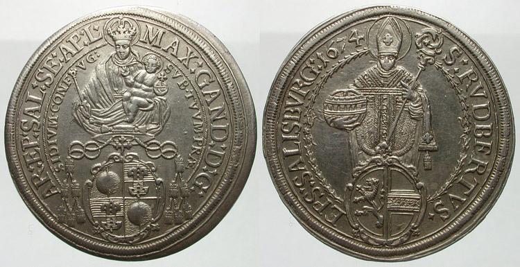 Foto Salzburg, Erzbistum Taler 1674