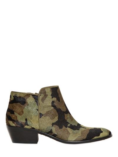 Foto sam edelman botas de piel de pony camuflaje 40mm