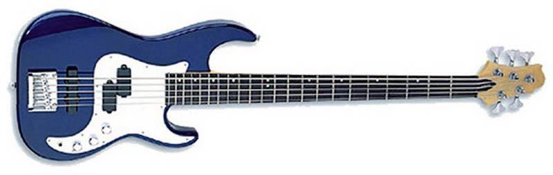Foto Samick guitarras CR-15 CBL Azul. Bajo de 5 cuerdas