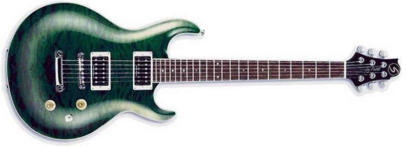 Foto Samick guitarras UM-3 TEG Verde. Guitarra electrica cuerpo macizo de 6