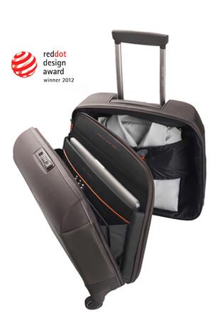 Foto Samsonite Litesphere Spinner Rolling Tote 41.7cm/16.4inch Earth Brown/Comet Maroon