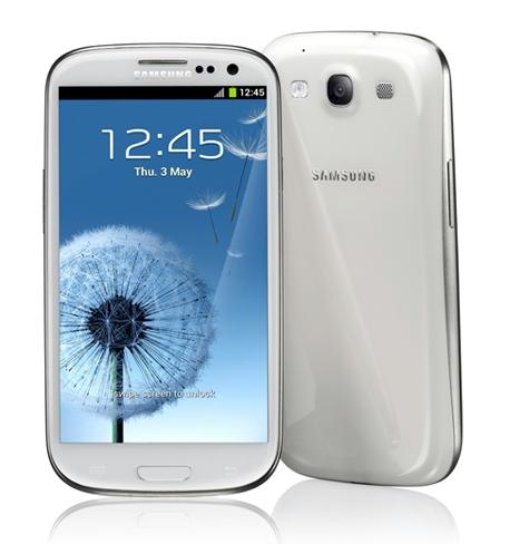 Foto Samsung Galaxy S III GT-i9300 Marble White libre