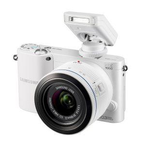 Foto Samsung nx1000 - blanco + objetivo nx 20-50 mm