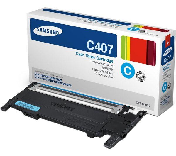 Foto Samsung Tóner de tinta CLT-C4072S - Cian 1400 pages, para Samsung CLP-320, CLP-320N, CLP-325, CLP-325W, CLX-3185, CLX-3185FN, CLX-3185FW, CLX-3185N