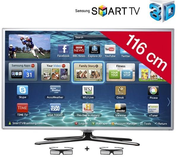 Foto Samsung Televisor LED Smart TV 3D UE46ES6710SXZF - blanco