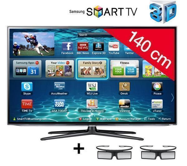 Foto Samsung televisor led smart tv 3d ue55es6300 + soporte mural stile s80