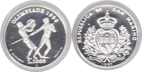 Foto San Marino 1000 Lire 1995