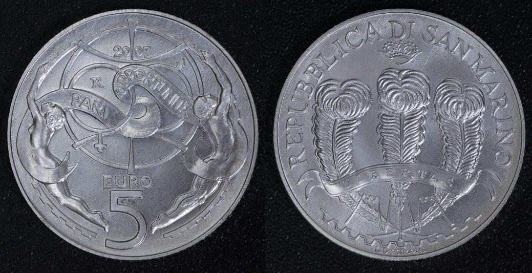 Foto San Marino 5 Euro 2007
