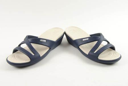Foto sandalia de goma pinky con tiras azules
