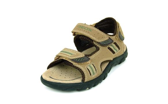 Foto Sandalia en piel con velcro