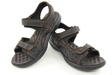 Foto sandalia sport de napa marrón