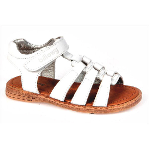 Foto Sandalias blancas tiras billowy 5576c05