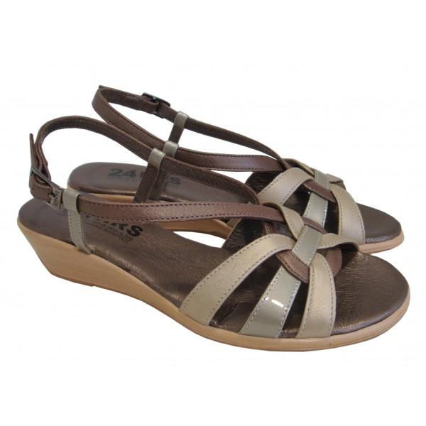 Foto Sandalias combi madera 24hrs 39 Beig