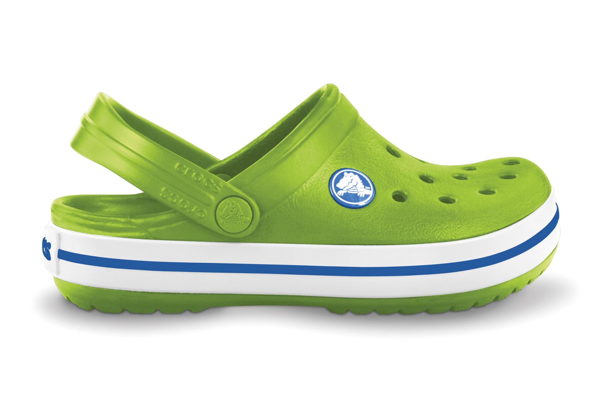Foto Sandalias Crocs Crocband verde/azul para niño , 19-21