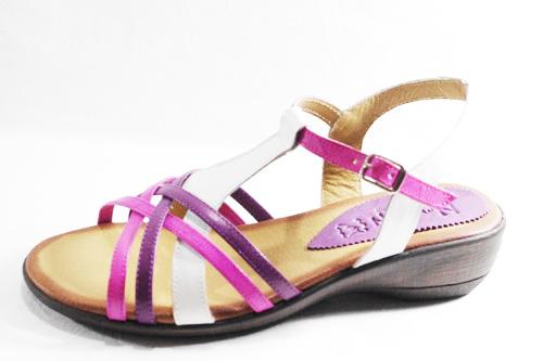 Foto Sandalias cuÑa piel