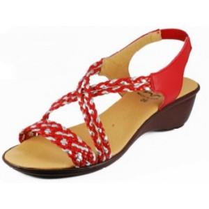 Foto Sandalias de piel 323 rojo