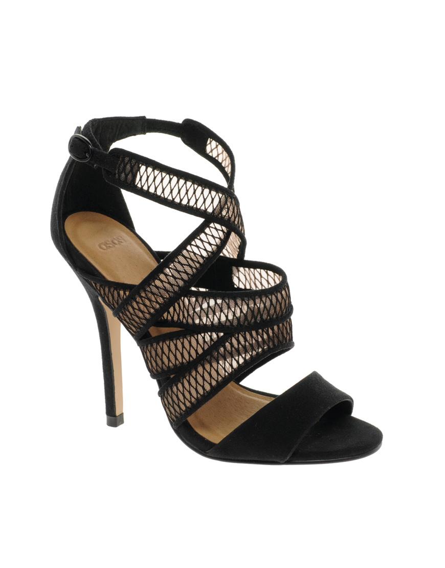 Foto Sandalias de tacón HURDLE de ASOS Negro