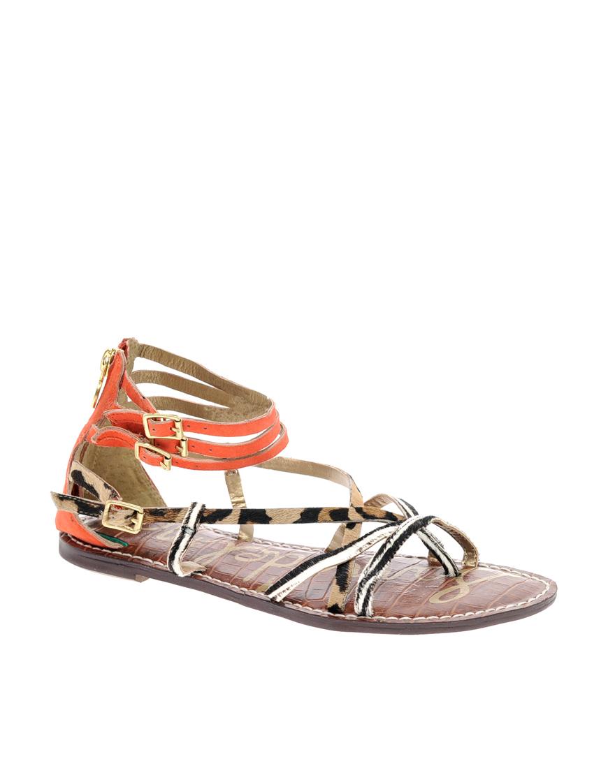 Foto Sandalias planas con tiras Gable de Sam Edelman Naranja