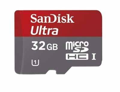 Foto Sandisk 32 GB SDHC MICRO ULTRA Class10