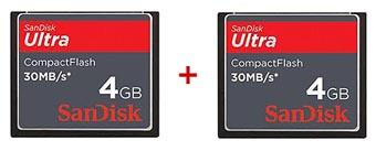 Foto Sandisk CF ULTRA 30 MB/s 4GB x2