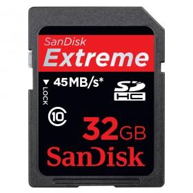 Foto SanDisk Extreme HD Video High Speed Tarjeta de Memoria SDHC de 32 GB, 45 MB/s...