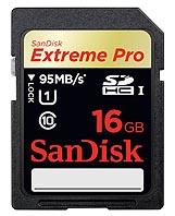 Foto Sandisk SD Extreme Pro 95 MB/s 16GB