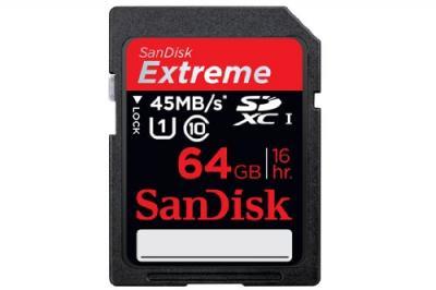 Foto Sandisk Sdxc Extreme 64gb Class 10