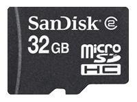 Foto Sandisk tarjeta de memoria flash 32 gb class 2 microsdhc neg