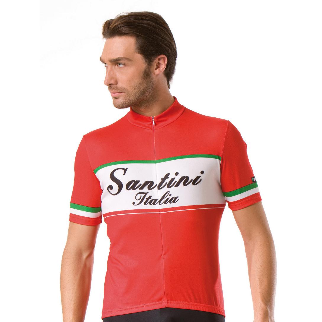 Foto Santini SP 94200 Italy Maillot para ciclismo caballeros rosso ro, xl