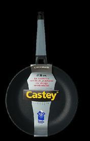 Foto Sartén 24 cm Inductia Line Mango termo-plástico negro Castey.