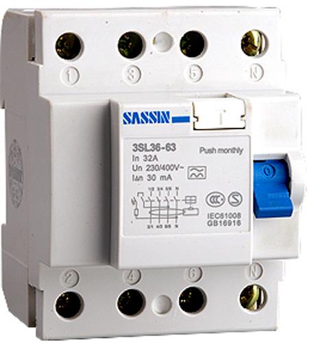 Foto Sassin interruptor diferencial 4p .63a. 30ma. clase ac