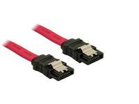 Foto SATA-Kabel Delock SATA -> SATA St/St 1,00m rot Clips