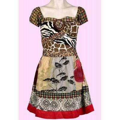 Foto Savage culture: vestido magrit print animal