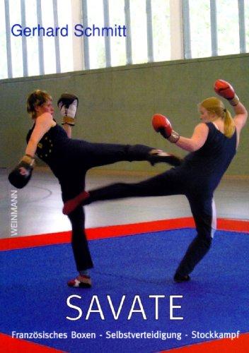 Foto Savate: Französisches Boxen. Stockkampf. Selbstverteidigung