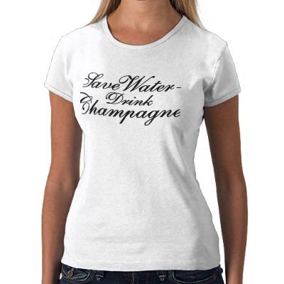 Foto Save Water - bebida Champagne T-shirts
