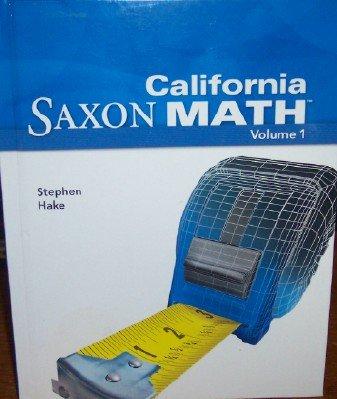 Foto Saxon Math Intermediate 5 California: Student Edition Vol. 1 2008