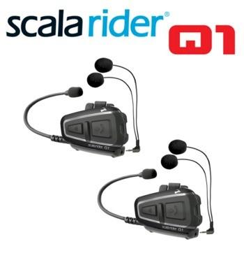 Foto Scala Rider Q1 TeamSet, intercom moto Bluetooth piloto-pasajero